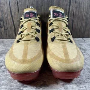 Nike Air Vapormax 2019 Lace Up Running Shoe Club Gold AR6631-701 Size US 7.5 Nike Air Vapormax 2019 Club Gold Ember Glow Men Sneakers  main image 2
